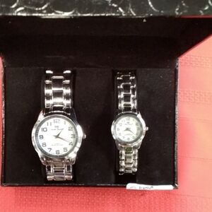 Silver Men's Watch Set
